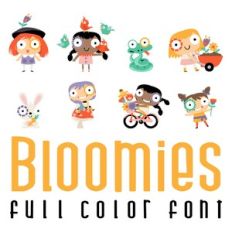 bloomies full color font