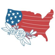 usa floral map