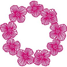 icelandic poppy garland wreath frame