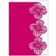 icelandic poppy lace edged card