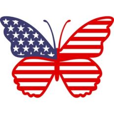 butterfly flag