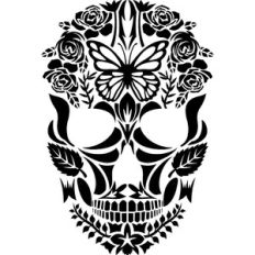 flower skull