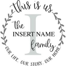 this is us family monogram design