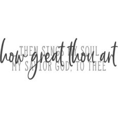 how great thou art - christian design