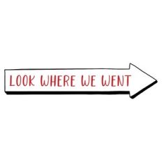 look where we went arrow