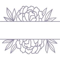 floral split frame