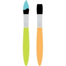 paint brushes - cute and crafty
