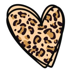 heart leopard