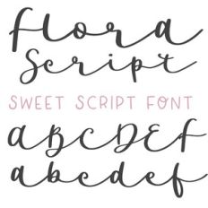 dtc flora script font