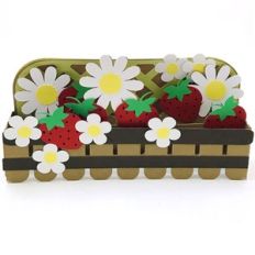 strawberry basket slimline box card