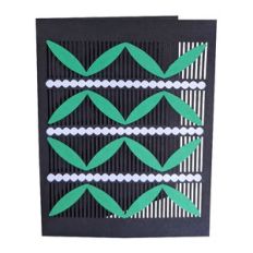 tropical macrame card
