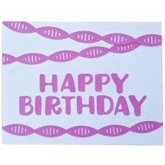 happy birthday streamer card