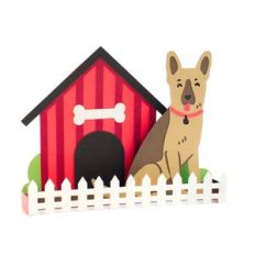 german shepherd dog house box card