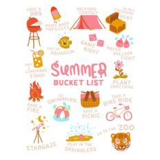 summer bucket list poster