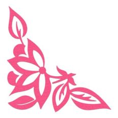 flower leaf spray corner
