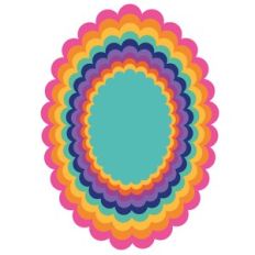 nested scallop ovals set