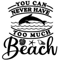 never too much beach