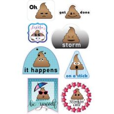 qfd cheeky poops stickers