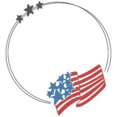 american flag wreath frame