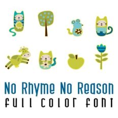 no rhyme or reason full color font