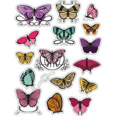 ml butterfly swirls stickers
