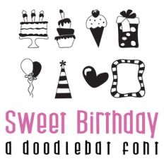 sweet birthday doodlebat