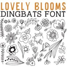 cg lovely blooms dingbats