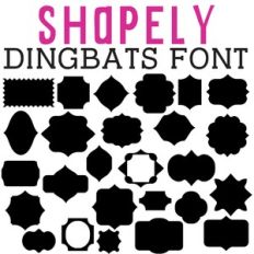 cg shapely dingbats