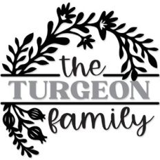 family monogram wreath