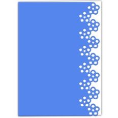forget me not lace edged card