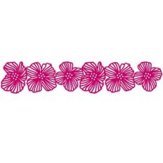 icelandic poppy repeating border
