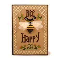 card bee happy 3d bee 5x7