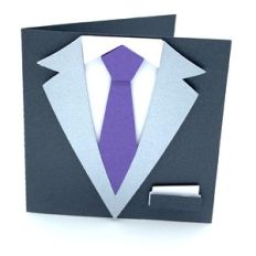 tuxedo square card