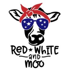 red white and moo