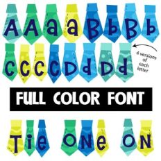 tie one on color font