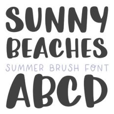 dtc sunny beaches brush font