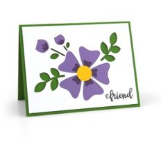 a2 stacked card flower friend