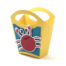beach bag with crab
