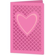 heart lattice card