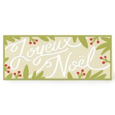 joyeux noel slimline card