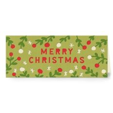 merry christmas slimline card