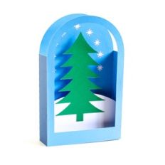 winter tree box card