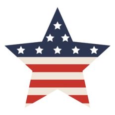 usa flag star