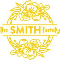 personalized family name sign
