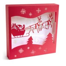 shadowbox santa sleigh