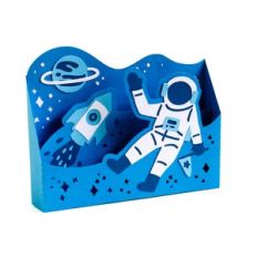 astronaut in space box card