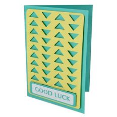 flying geese good luck stencil card