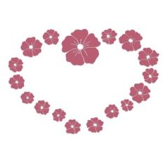 heart shaped flower wreath