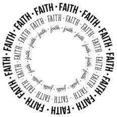 faith circle word frames