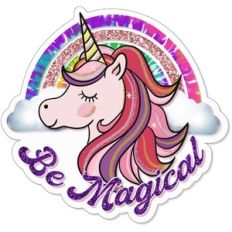 be magical unicorn sticker